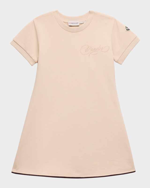Girl's Logo-Script Jersey Dress, Size 4-6
